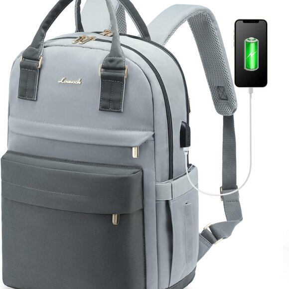 Laptop Backpack for Women 15.6 Inch Laptop Bag with USB Port, Fashion Waterproof - Picture 1 of 9